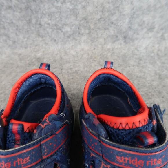 Stride Rite Shoes Baby 7 Sneaker Sandal Phibian Rubber Blue Red Water Play Kids - Picture 5 of 15